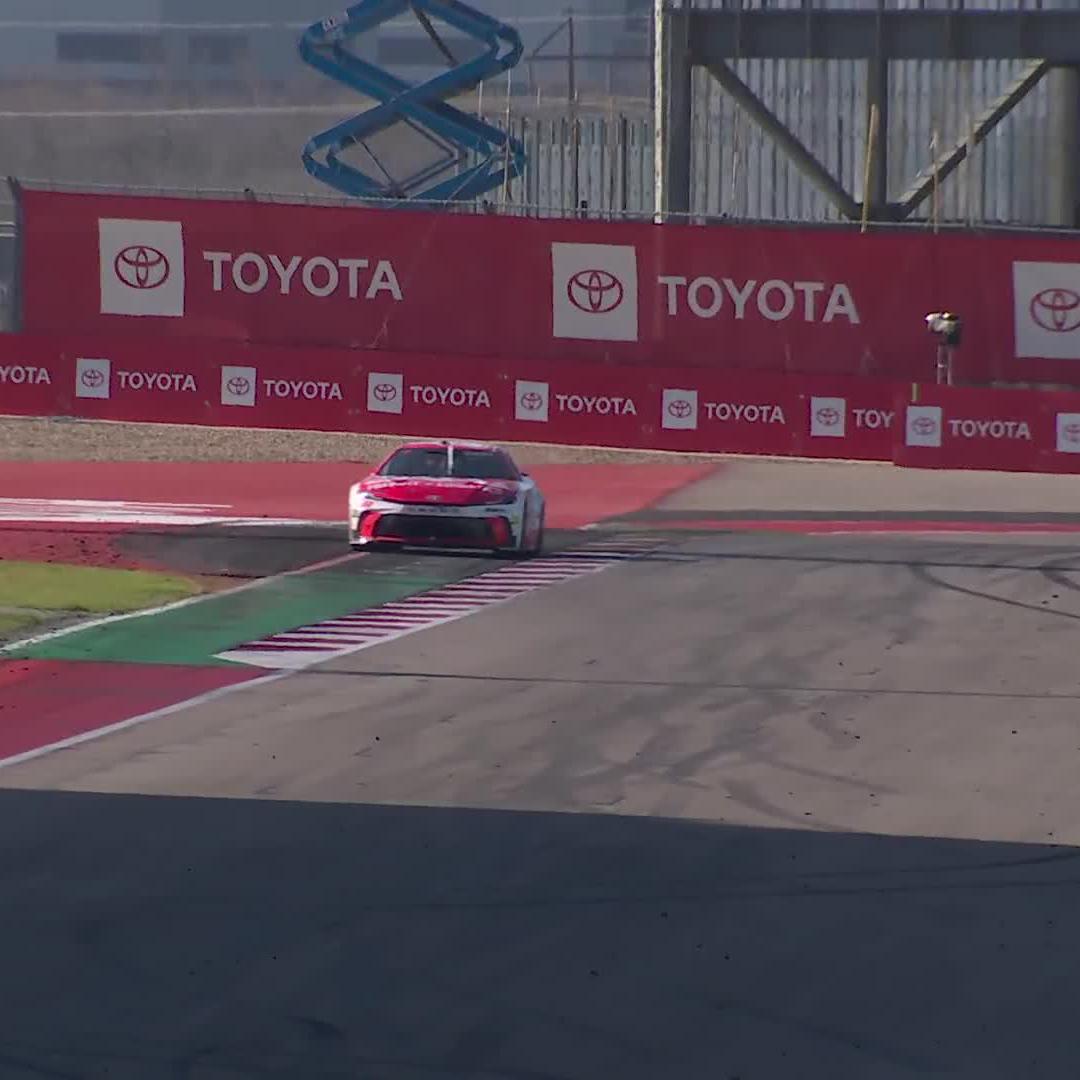 Stage 2 at NASCAR at COTA goes to Ty Gibbs!