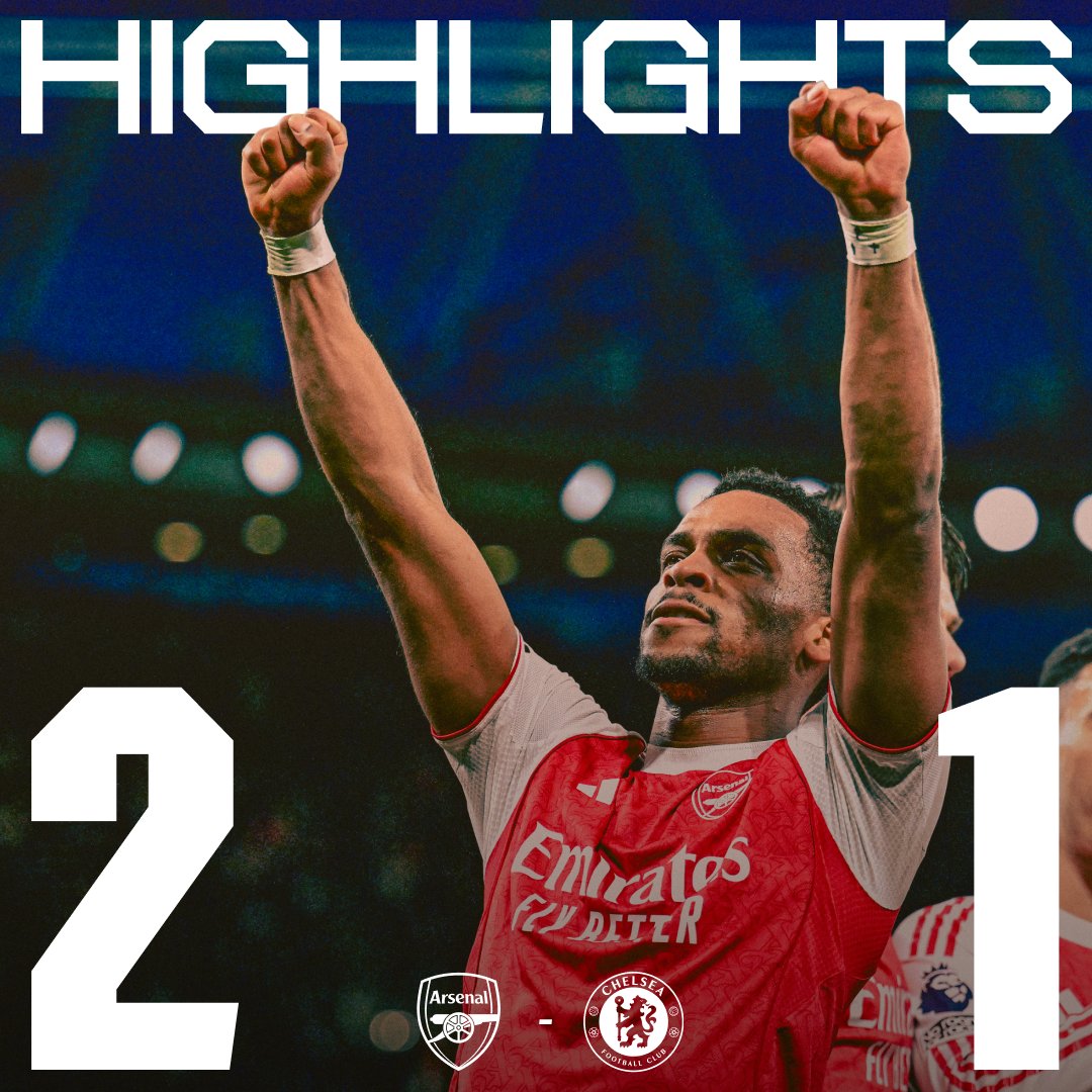 Three points in the bag ๐ผ Enjoy the highlights from our 2-1 win over Chelsea, Gooners ๐บ