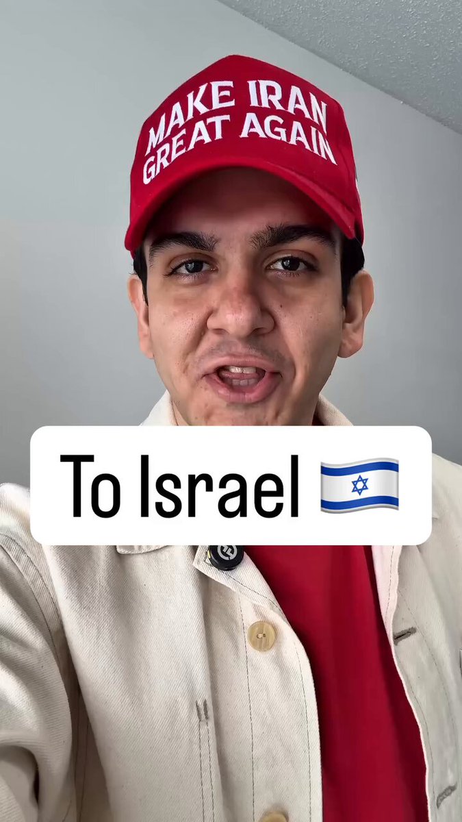 Iranians send a message to Israelis: “When many stayed silent, you stood with the Iranian people…” True friends. From Tehran to Tel Aviv.✌️