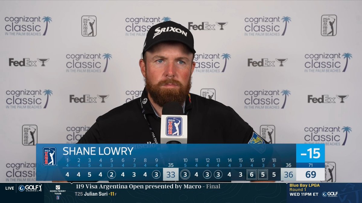 All class from Shane Lowry meeting with the media after defeat. 📺 Golf Central Postgame