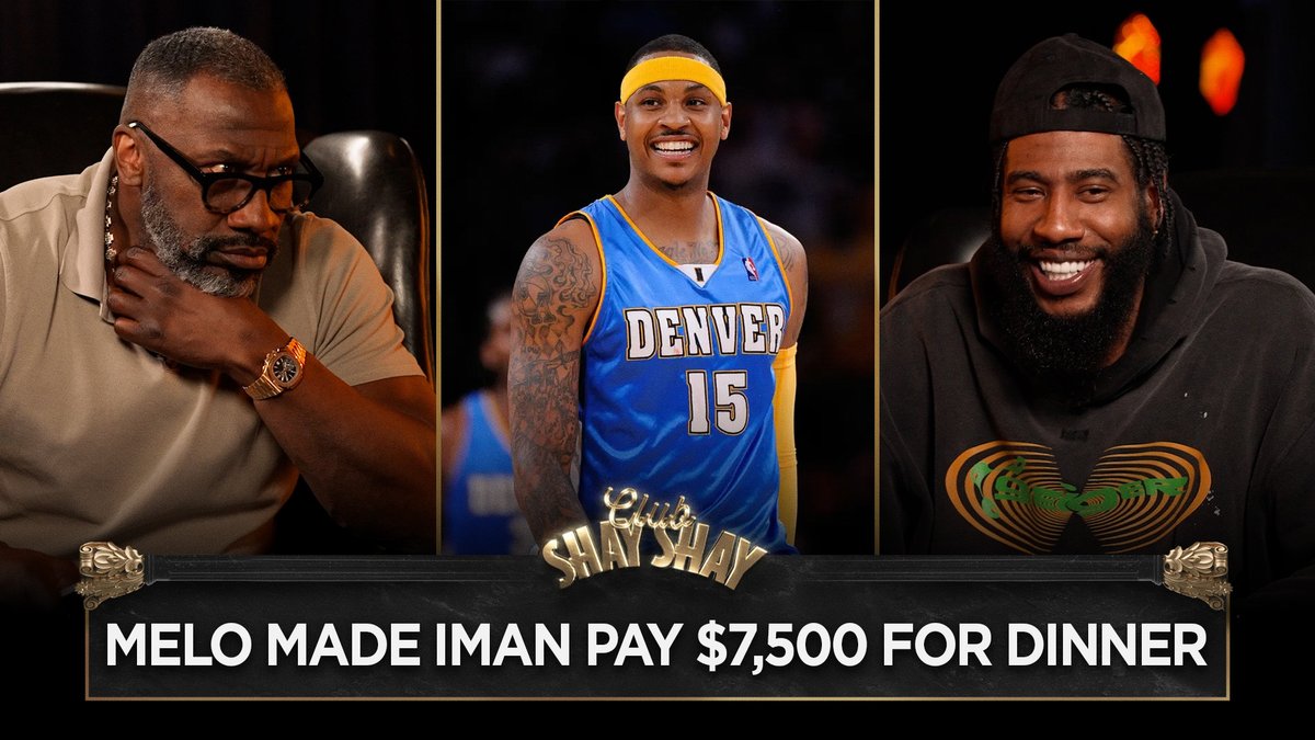 "The next day, Carmelo Anthony came in and gave me like 10 bands cash. Cause he was like "You don't pay for nothing." He always took care of everything. He also wanted me to understand if you take this many people, this the type of check you looking at now." - Iman.