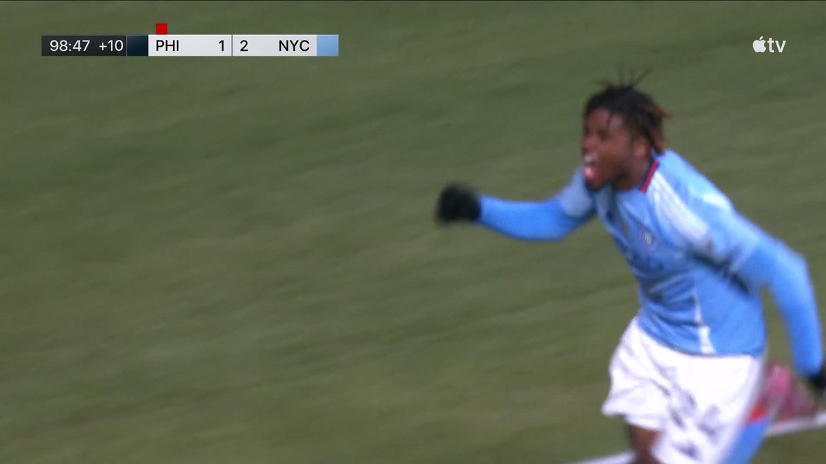 NYCFC WINS IT IN STOPPAGE TIME AGAINST THE PHILADELPHIA UNION‼️ (Via Major League Soccer)