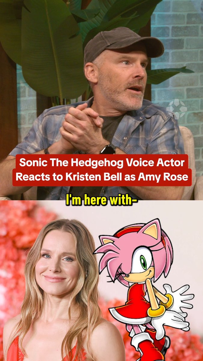Sonic voice actor (from the games!) Roger Craig Smith comments on Kristen Bell as Amy (from the movie!)