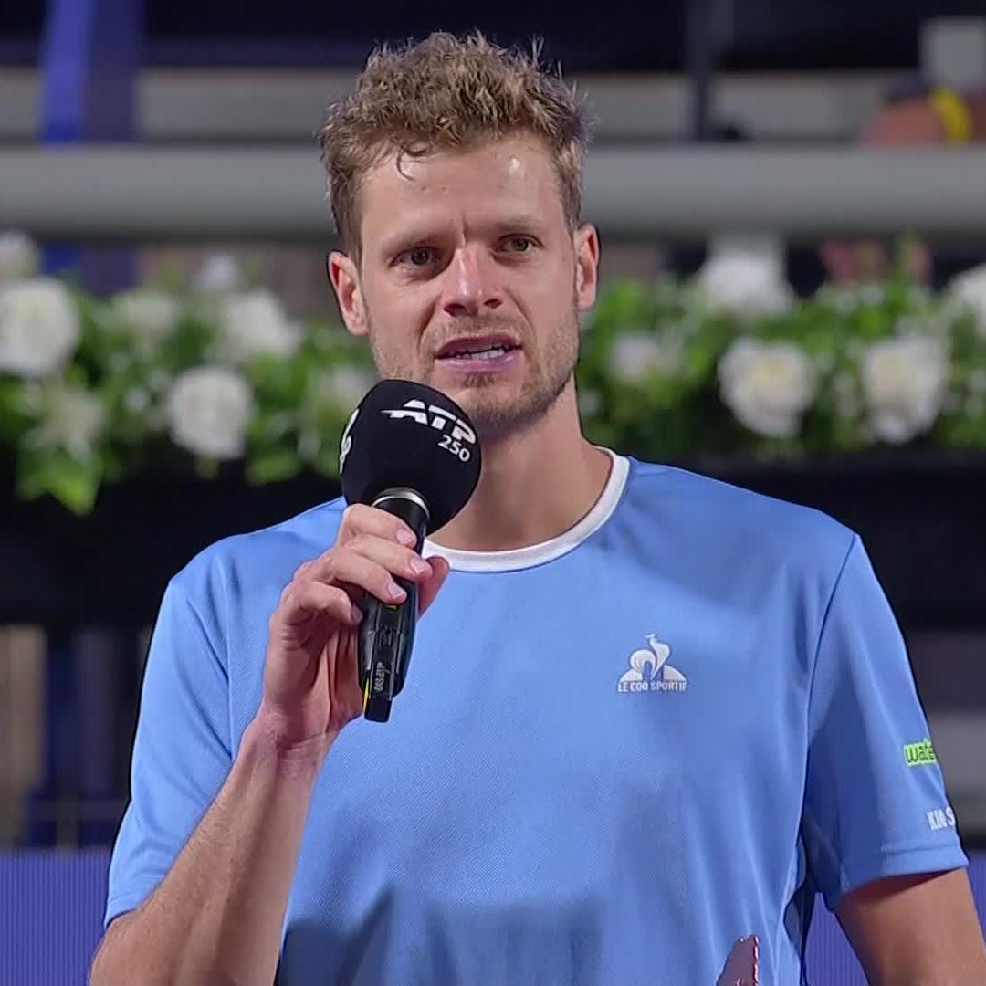 Truly humble in defeat 🫶 A lovely moment from Hanfmann. #ChileOpen