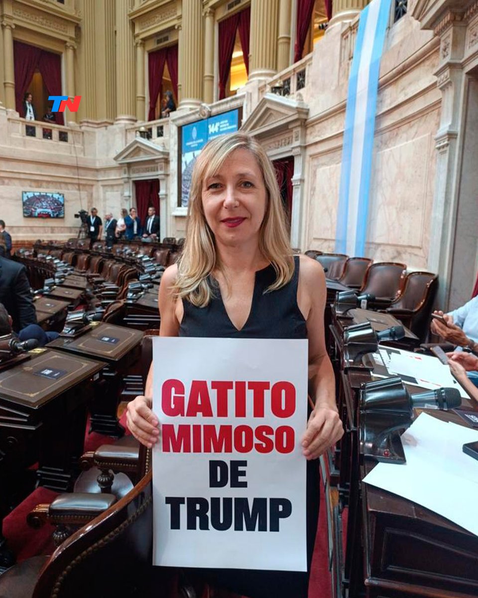En el 2023, Myriam Bregman en el debate de candidatos había definido a Milei como "gatito mimoso del poder económico". En el 2026 cambió el concepto. En el Congreso la líder del Frente de Izquierda lo acusó de ser el "gatito mimoso de Trump.