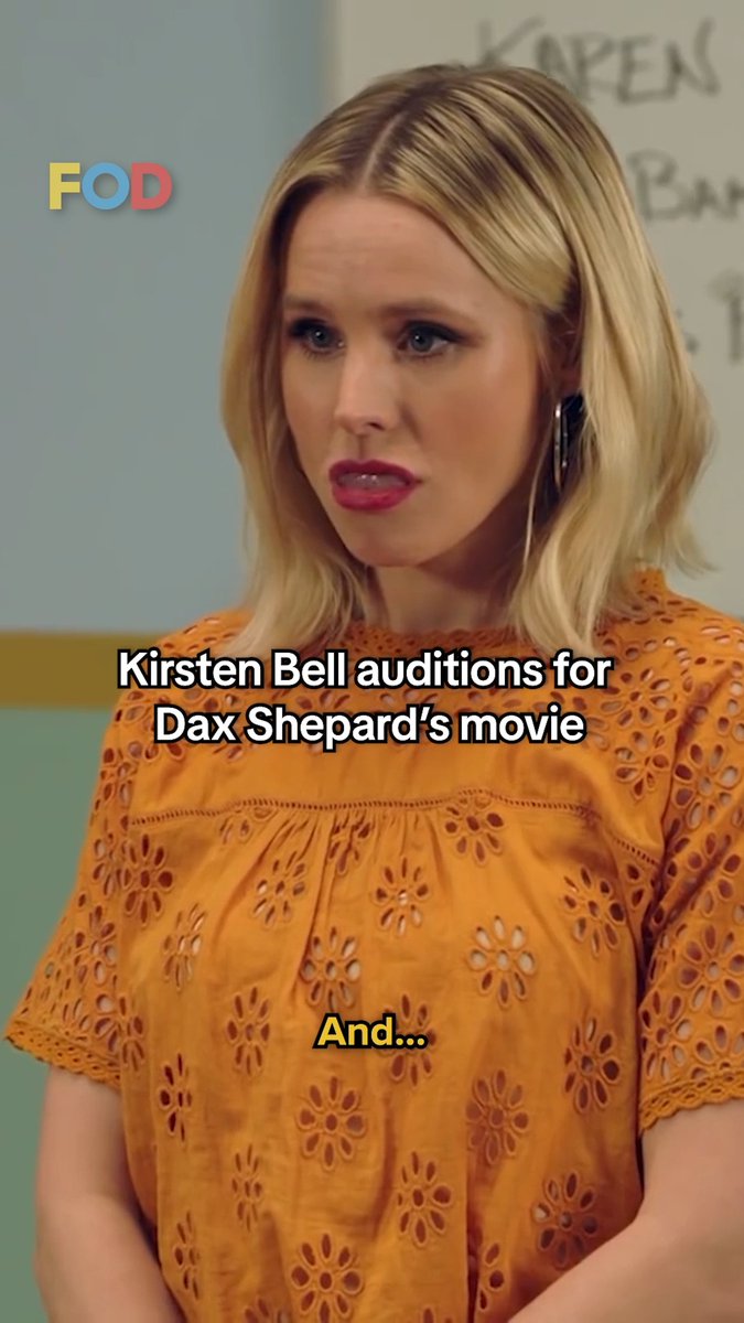 Even Kristen Bell has to audition for roles!