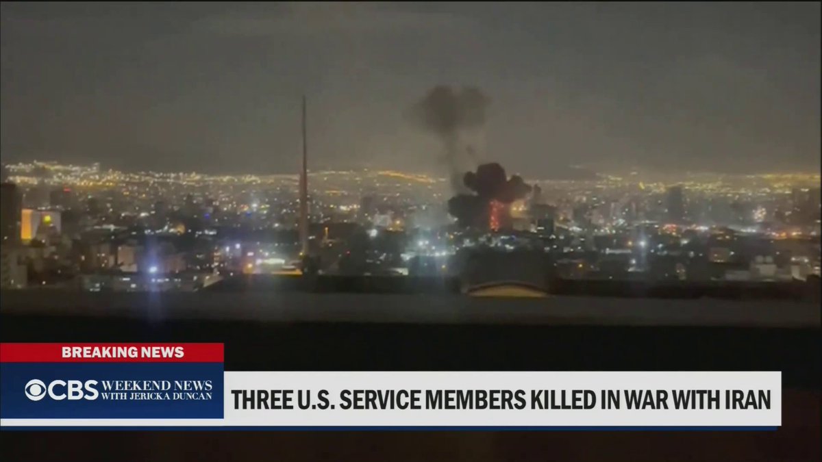 CBS News has learned that the three service members killed were among American personnel based in Kuwait. President Trump released a video message saying the military operation will continue “until all of our objectives are achieved” and that more casualties are possible. Charlie D'Agata reports.