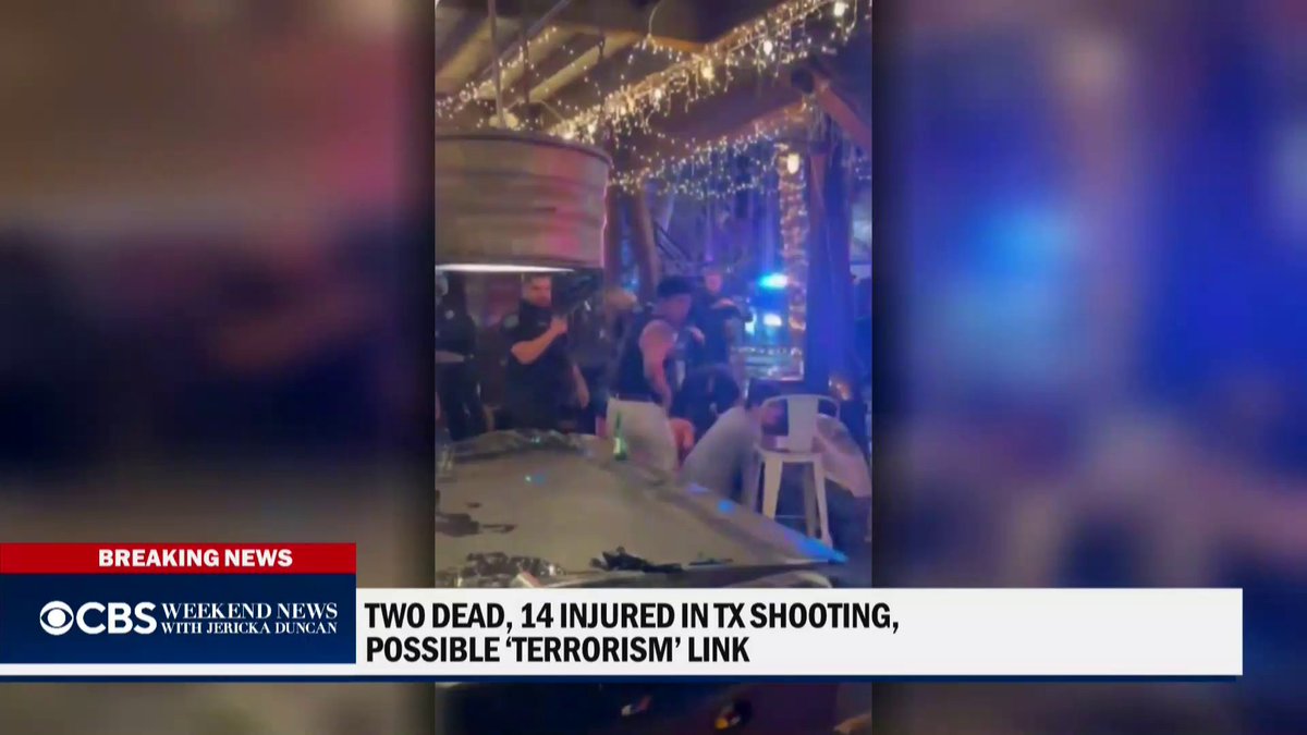 At least two people were killed and 14 others were injured in a mass shooting outside an Austin, Texas, bar, authorities said Sunday. The FBI is investigating the shooting as a possible terror attack.