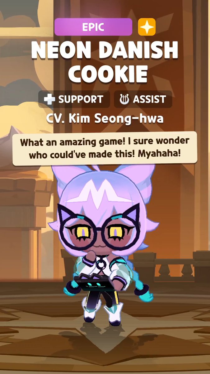 "As soon as you log in, you'll be in a whole new world!" A new Cookie is coming to CookieRun: Tower of Adventures! The CEO of Dough Games Inc., but also a genius developer! Neon Danish Cookie is arriving March 4! 💻 #CookieRun #TowerOfAdventures #Update