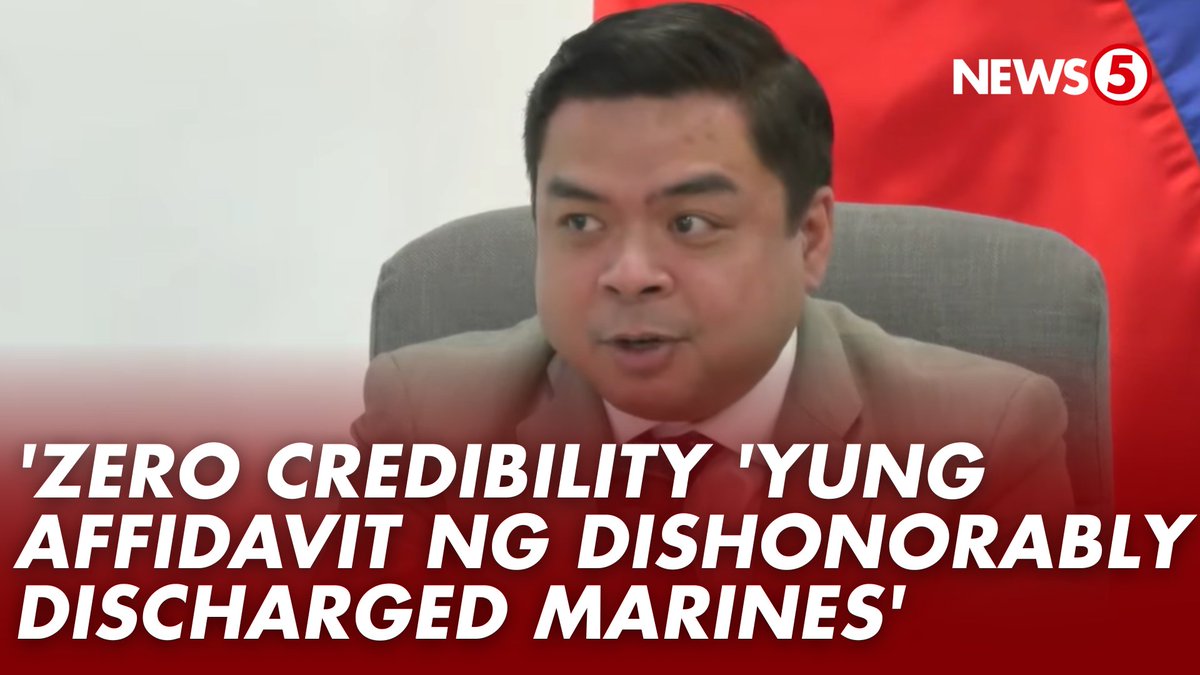 'ZERO CREDIBILITY 'YUNG AFFIDAVIT NUNG MGA FORMER DISHONORABLY DISCHARGED MARINES' Para kay Bicol Saro Rep. Terry Ridon, walang kredibilidad ang affidavit ng mga umano'y dating miyembro ng Philippine marine na nag-uugnay sa ilang mambabatas sa "money delivery scheme."