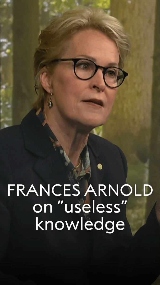 "Someone has to do the exploration of knowledge just for knowledge's sake." Frances Arnold reminds us that even if knowledge seems useless today, it may become essential tomorrow – often in ways we can’t yet imagine. Arnold joined us at Nobel Prize Dialogue to discuss the usefulness of useless information. Watch the full session: #IWD2026 #IWD
