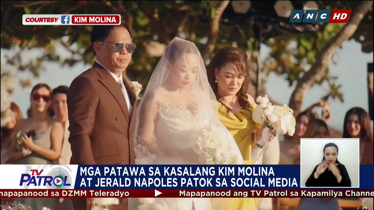 Patok sa social media ang pakulo sa kasal ng kuwelang couple na sina Kim Molina at Jerald Napoles.