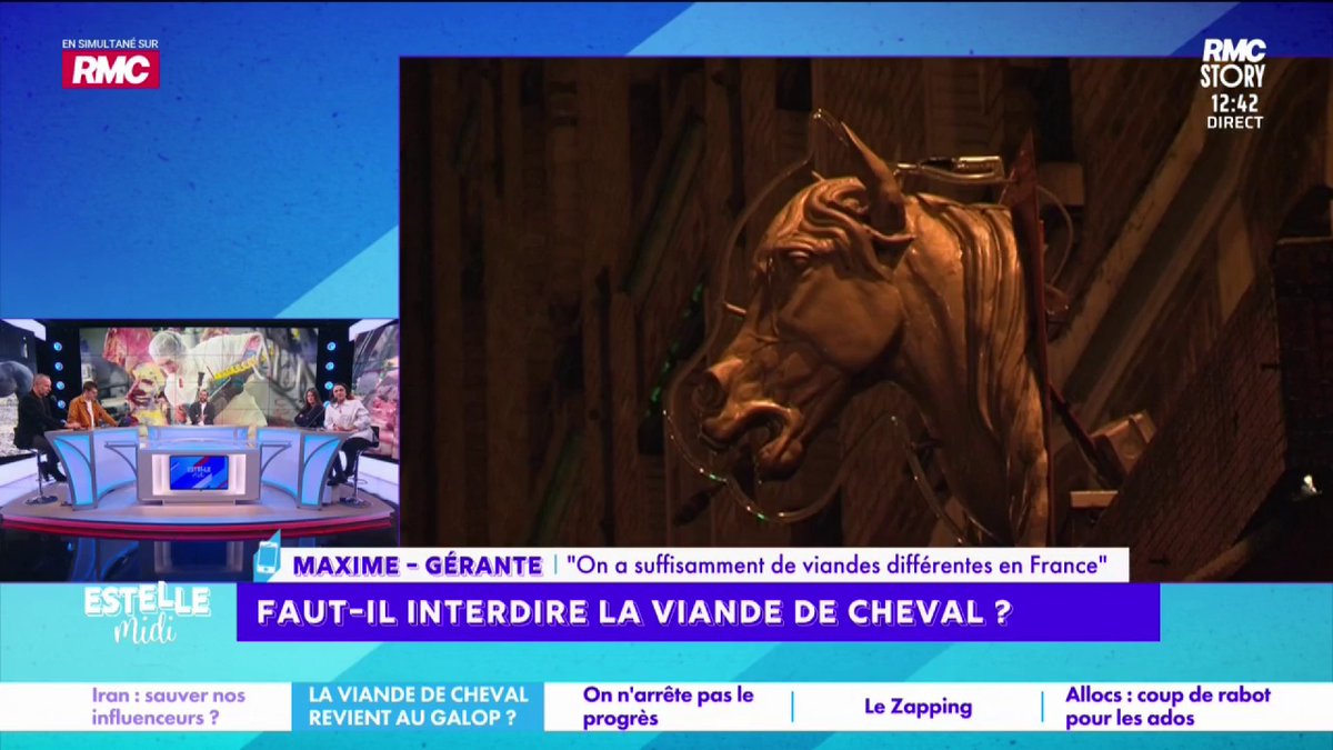🐴 Faut-il interdire la viande de cheval ? 📞 Maxime : "On a déjà beaucoup de viandes proposées... Le cheval a rendu tellement de services à l'homme ! Le minimum que l'on puisse faire, c'est de ne pas le manger ! C'est dingue d'avoir envie de le faire..." #EstelleMidi