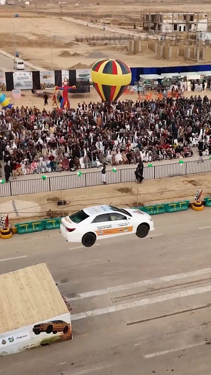 Longest reverse ramp jump by car - 37.10 metres (121.71 ft) and was achieved by Sultan Muhammad Khan (Pakistan)