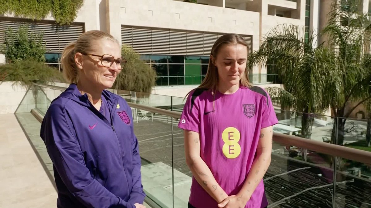 "Football is a happy place, that's why it's so special" Sarina Wiegman and Georgia Stanway reflect on the impact of playing Ukraine in Turkey and the positive message that they hope can be sent through football 💬