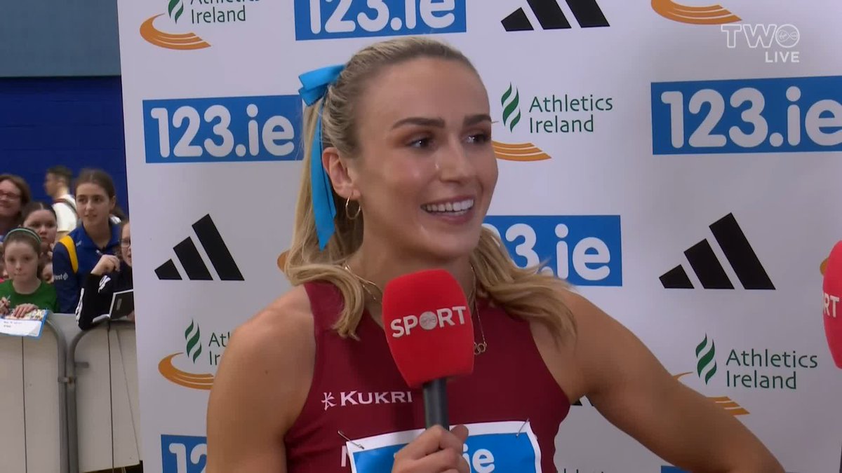 🗣 "No World Indoors for me this year, unfortunately." 🗣 "It was never in the plan to do Indoors, but my Mam is Track &amp; Field's no.1 fan, so I had to do it for her!" Sharlene Mawdsley speaking to Will Dalton after her 400m win at the National Senior Indoor Championships.