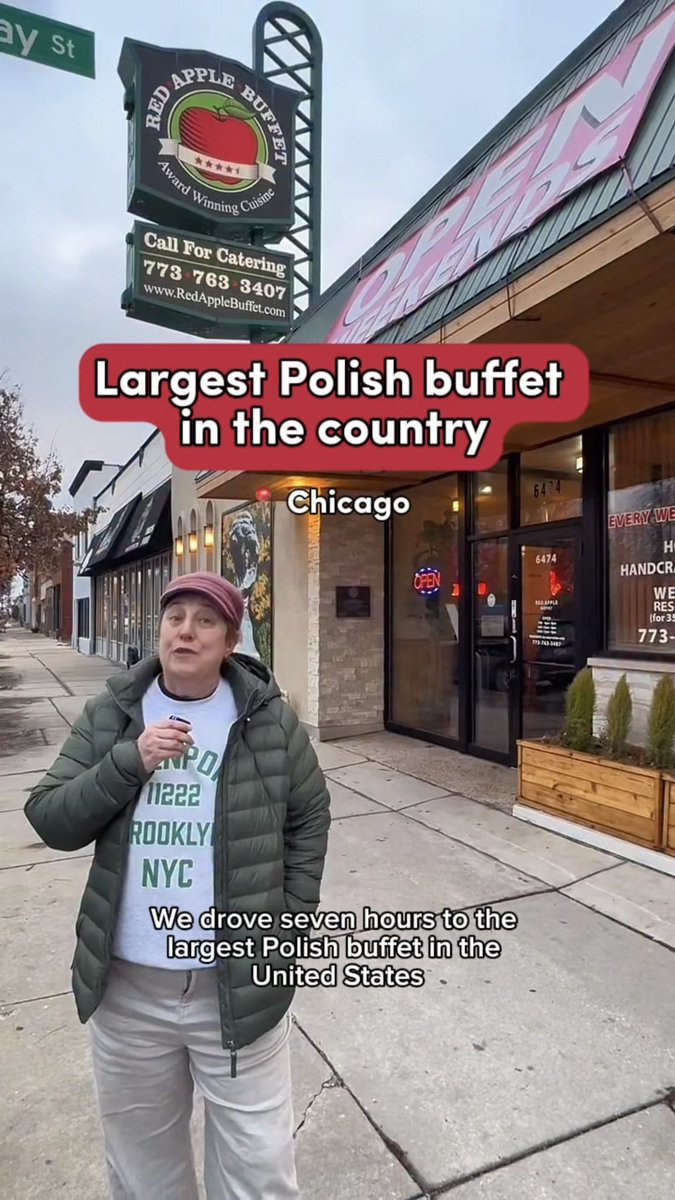It's Casimir Pulaski Day! Chicagoans know today is a day to celebrate all things Polish. It's the perfect opportunity to add the Red Apple Buffet in Norwood Park to your list, the largest Polish buffet in the country. 🎥: pittsburghhills #NeverOutdoneChi