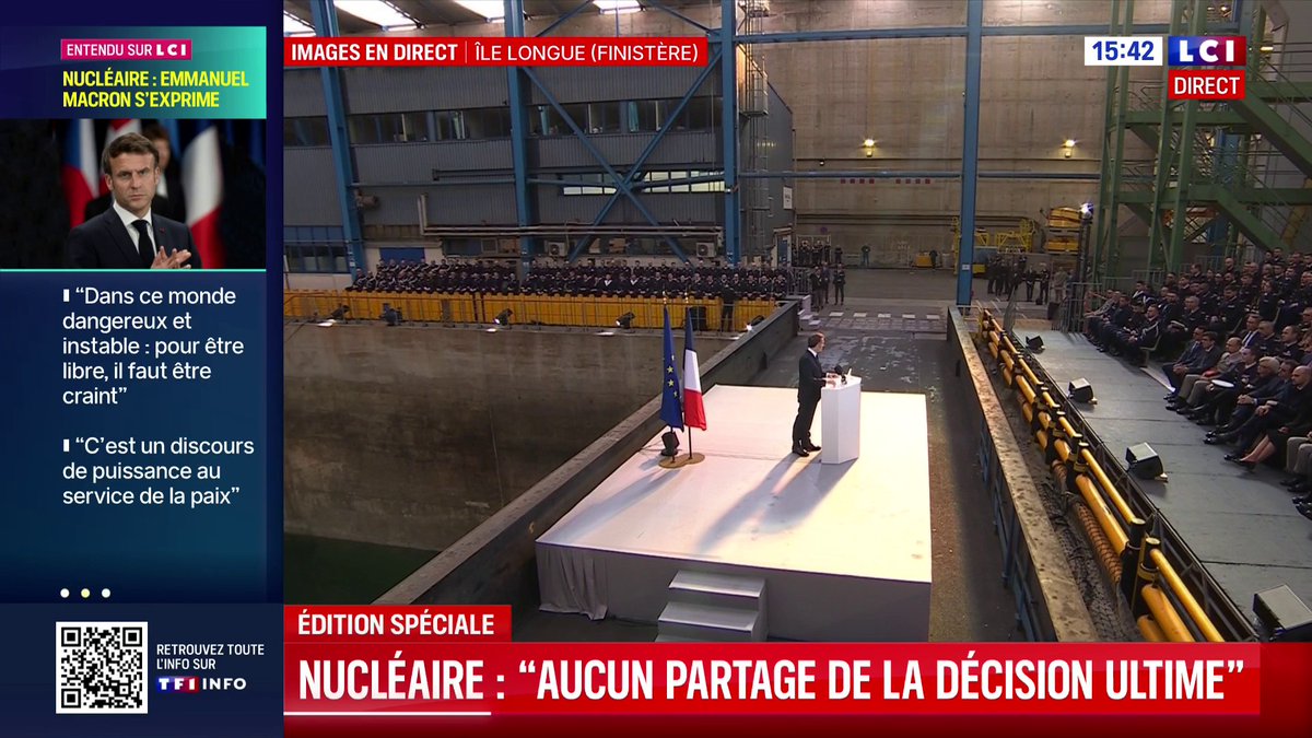 🔴 "Il sera nécessaire de repenser les règles qui régissent la sécurité de notre continent et du monde (...) Le champ des règles est un champ de ruines", Emmanuel Macron