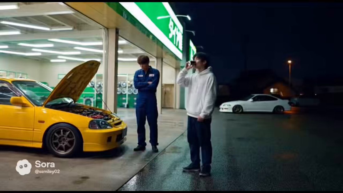 AI頭文字Dストーリー タイヤ館に転職したスマイリー酒井が明かす東堂塾の闇 #sora2 多分こういう事なのかも知れない