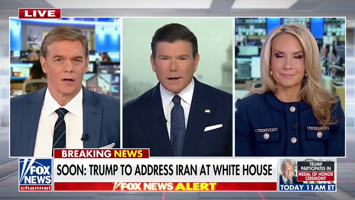 NEW: Bret Baier just spoke with President Trump to discuss his perspective on the ongoing Iranian strikes and the current state of operations. He breaks down what they discussed: "From the President of the United States, he is pleased, does believe that this is going faster than they thought." “It was 49 leaders that were taken out. That was going to take four weeks, we thought, to get rid of the Iranian leadership… We were shocked when we heard what was going on. We knew exactly what was happening and where. 49 leaders.” "49 leaders is deep. It's very deep." America's Newsroom