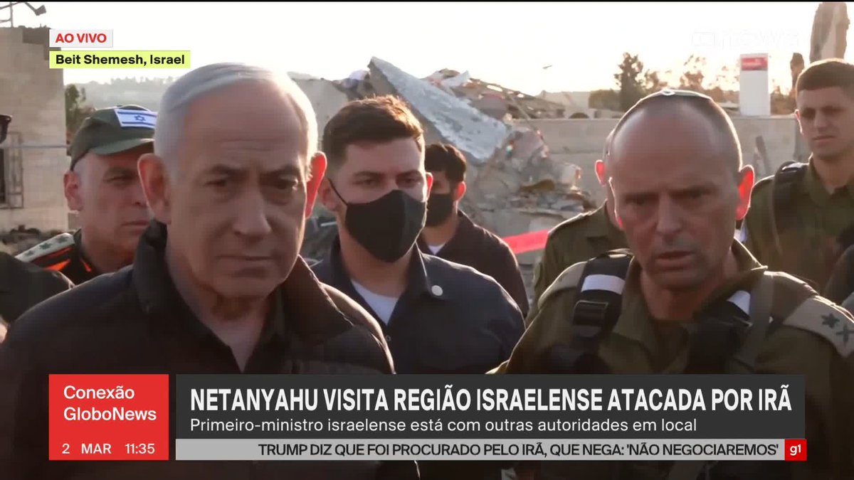 Clima de velório na GloboNews tendo que mostrar o estrago em Israel, após ataques do Irã.