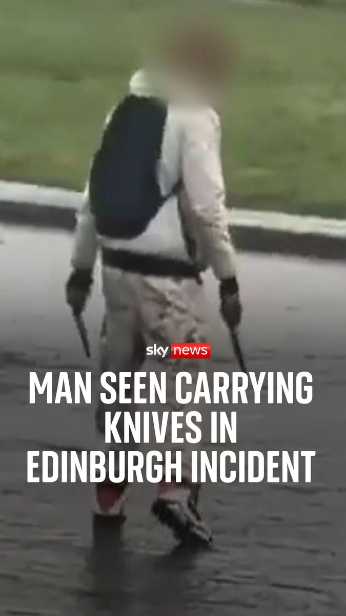 Two people are in hospital following an incident in Edinburgh where a man armed with knives apparently attacked people, with a tower block sealed off by police afterwards. Armed police were called out to the scene before 9am