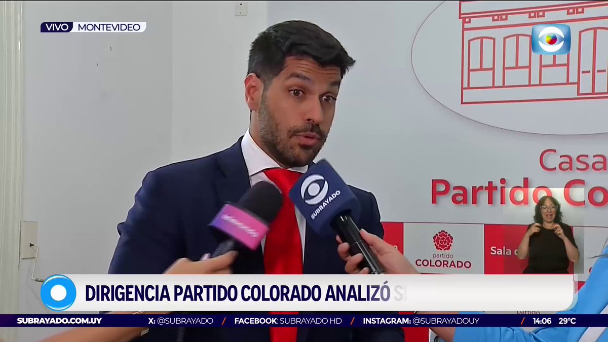 Partido Colorado recibió al director de OSE de su fuerza política, tras lo cual hablan de "la puesta en riesgo del abastecimiento de agua potable para la zona metropolitana. Le ponemos el riesgo el suministro de agua potable a 1.700.000 personas", dijo Ojeda sobre el cese del proyecto Neptuno.