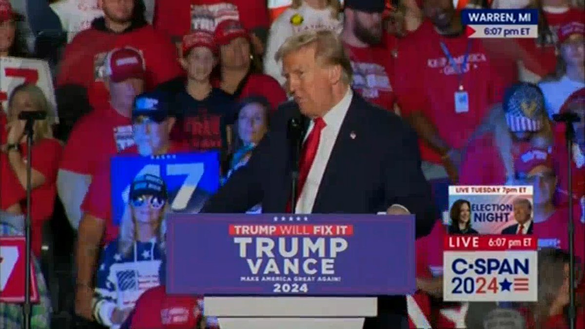 Trump in 2024: "I am the candidate of peace. I am peace."