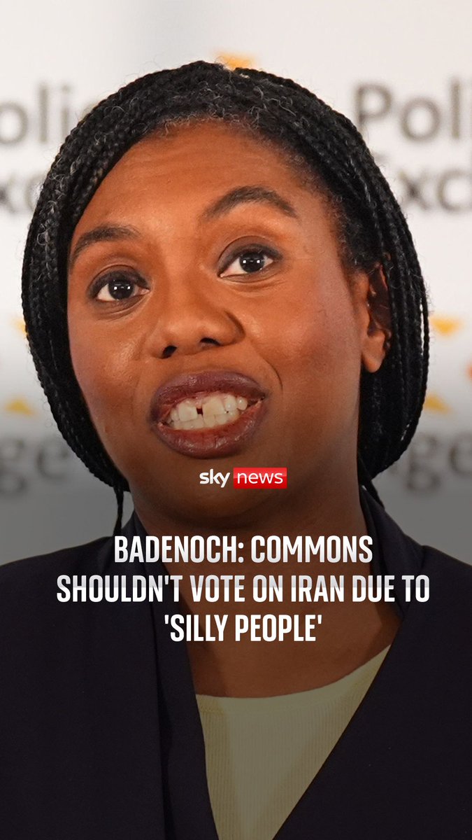Conservative Party leader Kemi Badenoch says there the situation in Iran is moving too quickly for speeches in the Commons