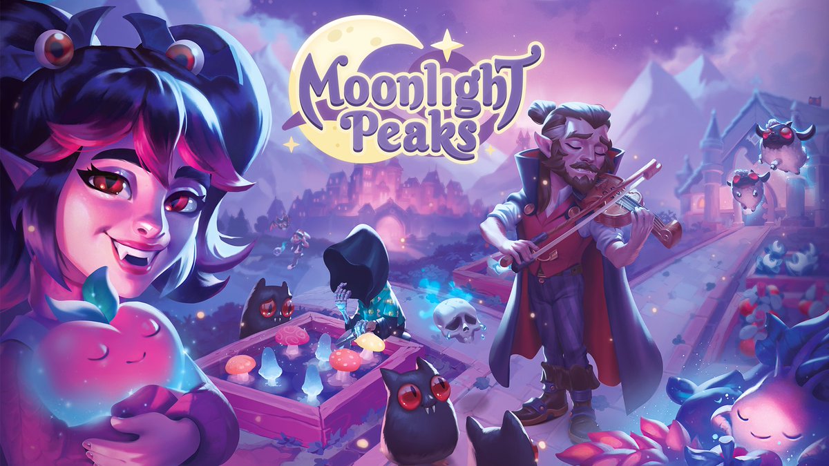 Moonlight Peaks is coming to Steam, Switch, Switch 2, and Google Play Games! 🦇 Raise mystical crops, master mystical abilities, and befriend – or romance – the locals in this heartwarming supernatural life-sim on July 7, 2026. Wishlist today: