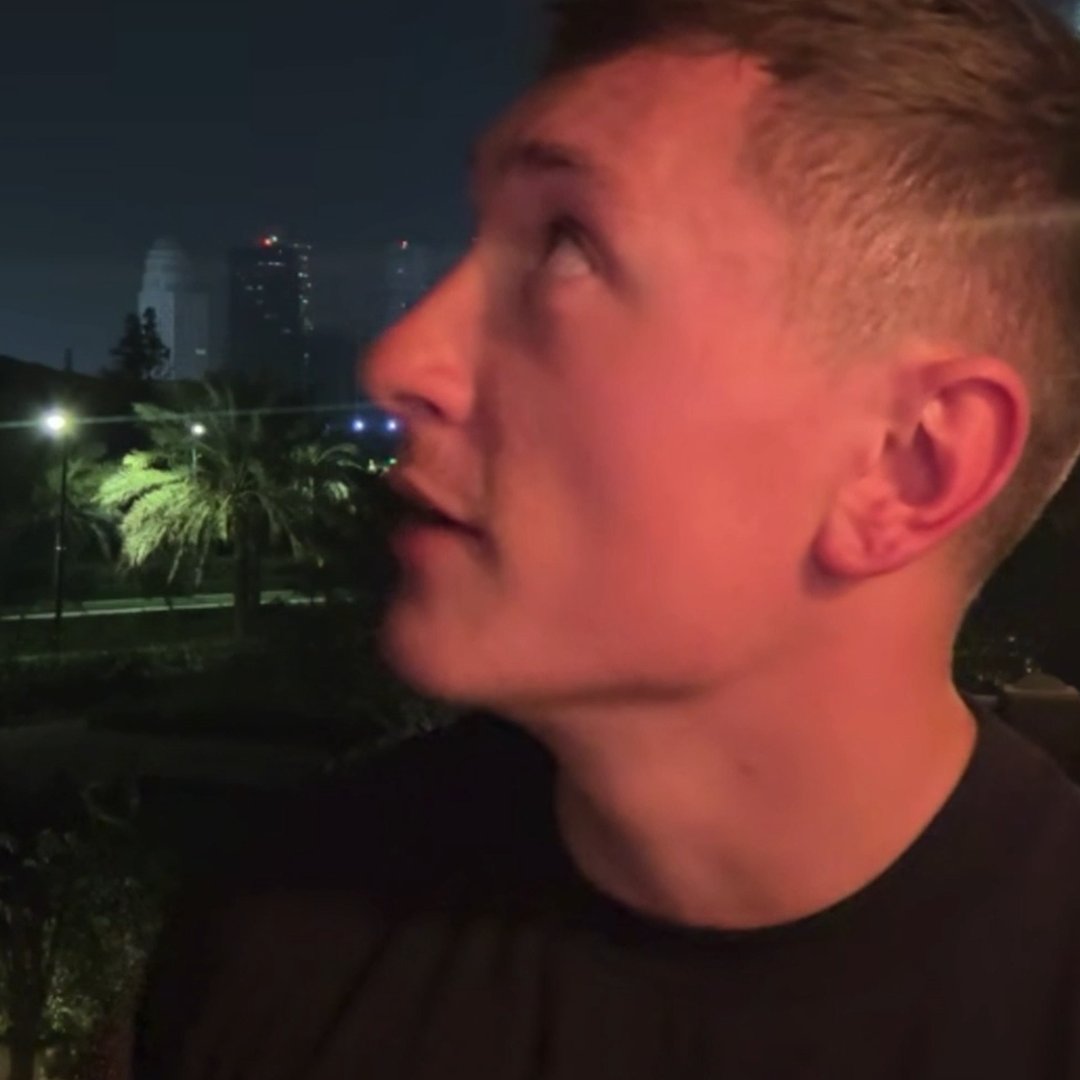 'I’m shaking now just hearing that sound.' Will Bailey, a Brit stuck in Dubai, reacts to a drone passing overhead while live on air with Tom Swarbrick.