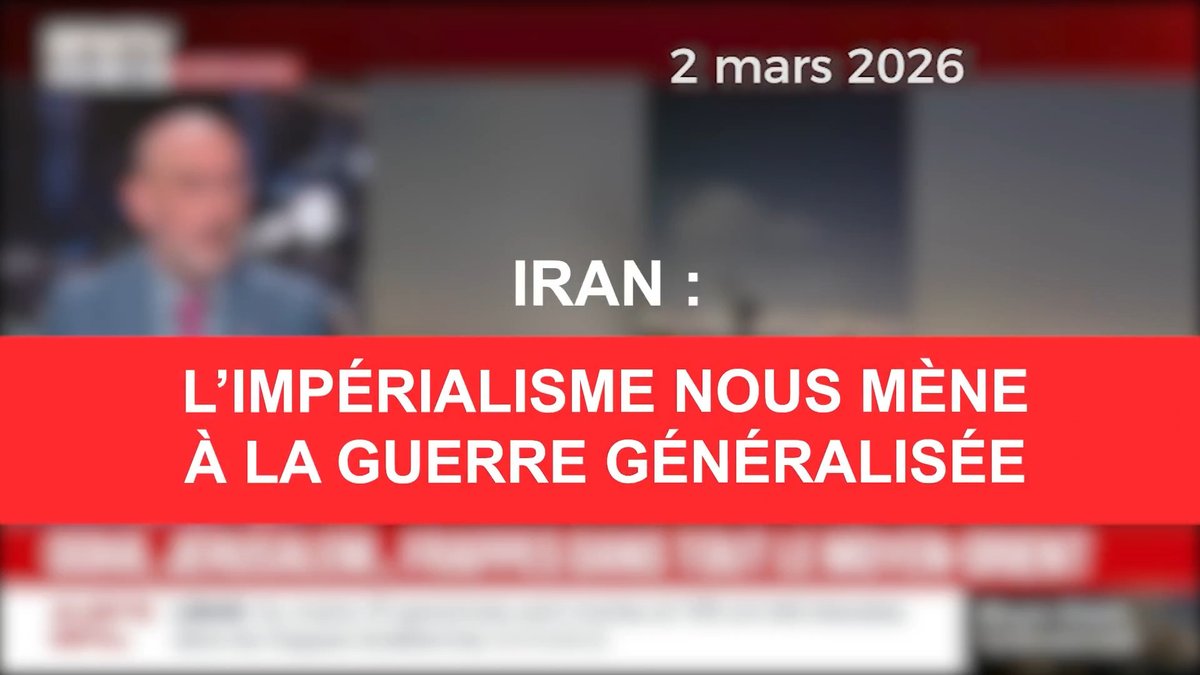La guerre des EU et d'Israël contre l'Iran (car je rappelle que ce n'est pas l'Iran qui s'est jetée sur ses voisins) est une énième guerre impérialiste aux conséquences incalculables. Elle ne va libérer personne mais rapproche tout le monde de la guerre générale. L'édito vidéo ⬇️