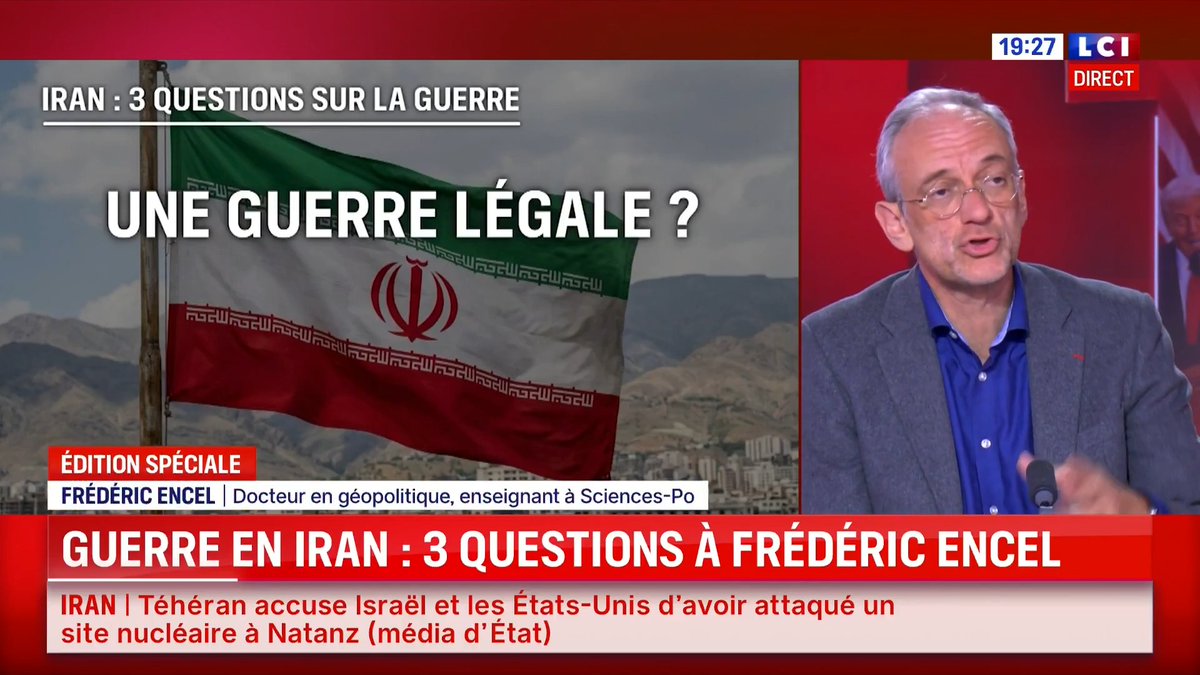 ▶️️️#Exclusif - Frédéric Encel, invité de LCI : “L’intervention militaire israélienne et américaine ne s’inscrit pas dans le droit international. Mais de la même manière, l’Iran transgresse systématiquement le droit international sur le nucléaire.” #24hPujadas #LCI #Iran⤵️