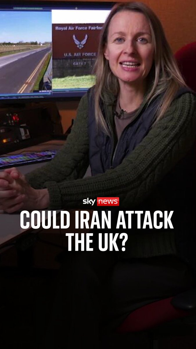 Like it or not, the UK is now involved in the U.S. war against Iran, so does that mean there’s a greater chance of the Iranians attacking Britain? And what about British forces in the Middle East? Sky's Deborah Haynes explains