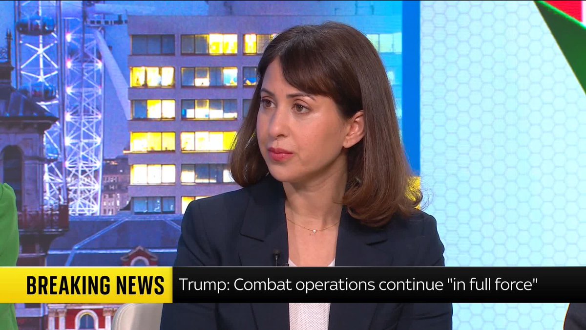 🗣️ "What you saw him doing today was retroactively trying to justify his decision to go to war again, smack in the middle of negotiations with the regime" Former Middle East adviser at the U.S. Department of Defence Jasmine El-Gamal tells Ali Fortescue