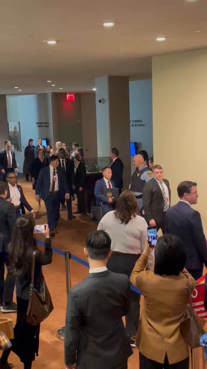 U.S. First Lady Melania Trump has arrived at the U.N. to chair a Security Council meeting on Children, Technology and Education in Conflict. (Just days after a strike on an elementary school in southern Iran killed dozens of people, probably mostly children). #sabcnews