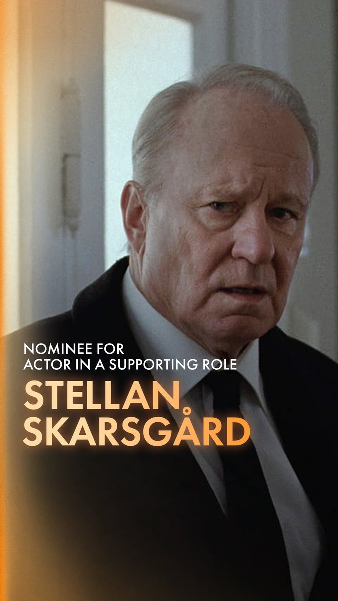 Stellan Skarsgård as Gustav Borg in SENTIMENTAL VALUE. Nominated for Actor in a Supporting Role at the 98th Oscars. Watch the #Oscars LIVE on Sunday, March 15th, at 7e/4p on ABC and Hulu. #OnlyAtTheOscars
