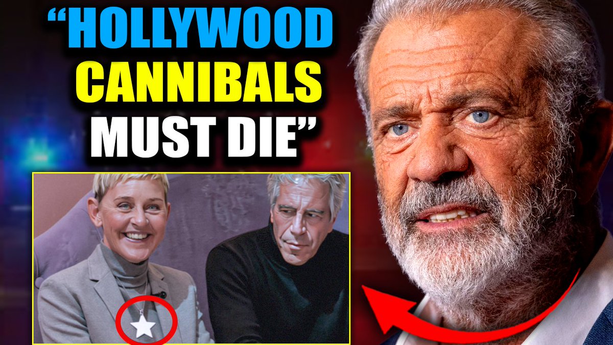 Mel Gibson Declares 'Cannibal' Ellen DeGeneres Must Face Death Penalty in U.S. Mel Gibson just dropped the hammer: death penalty for the Hollywood cannibals named in the unredacted Epstein files. Disclaimer: The contents of this video report are a CONSPIRACY!