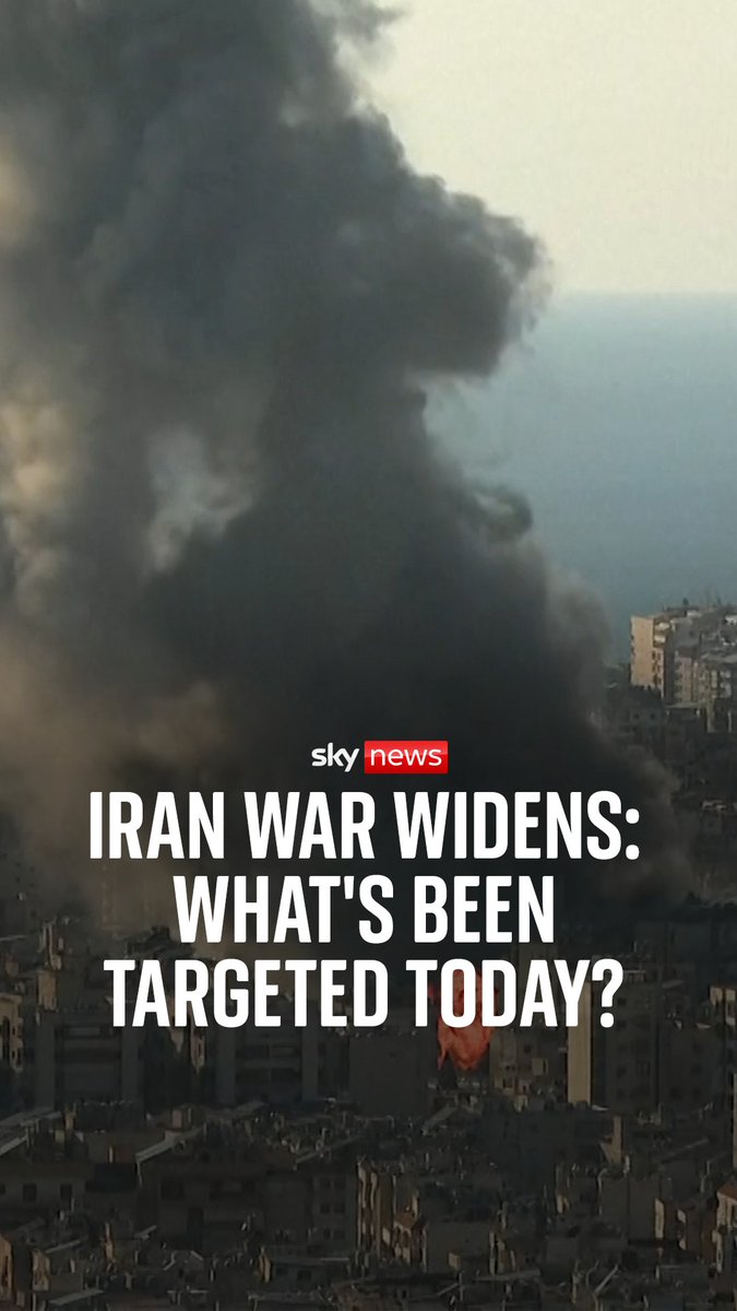 As the Iran war widens, what's been targeted today? Sky's Adam Parsons looks at how the Iran conflict unfolded on its third day