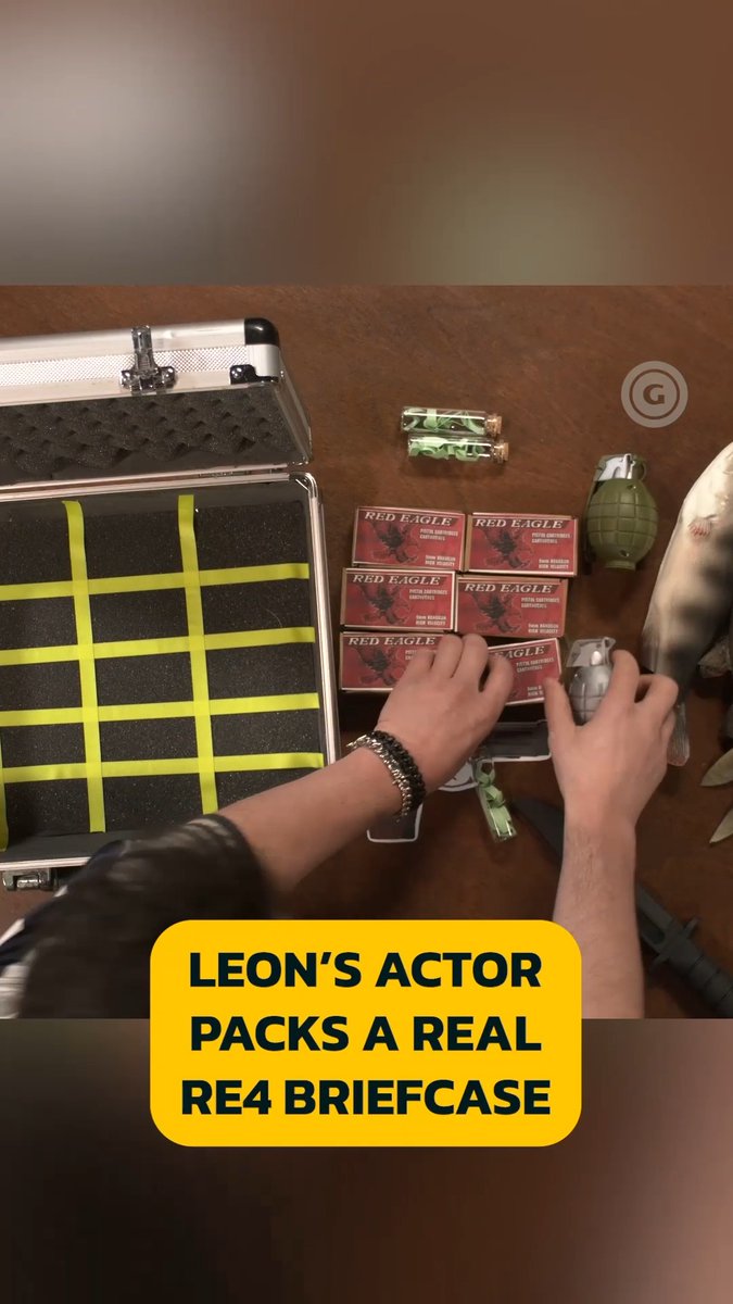 Leon S. Kennedy actor Nick Apostolides (Nick Apostolides) packs us a real RE4 briefcase 💼 Watch the full Gotcha Covered episode here: