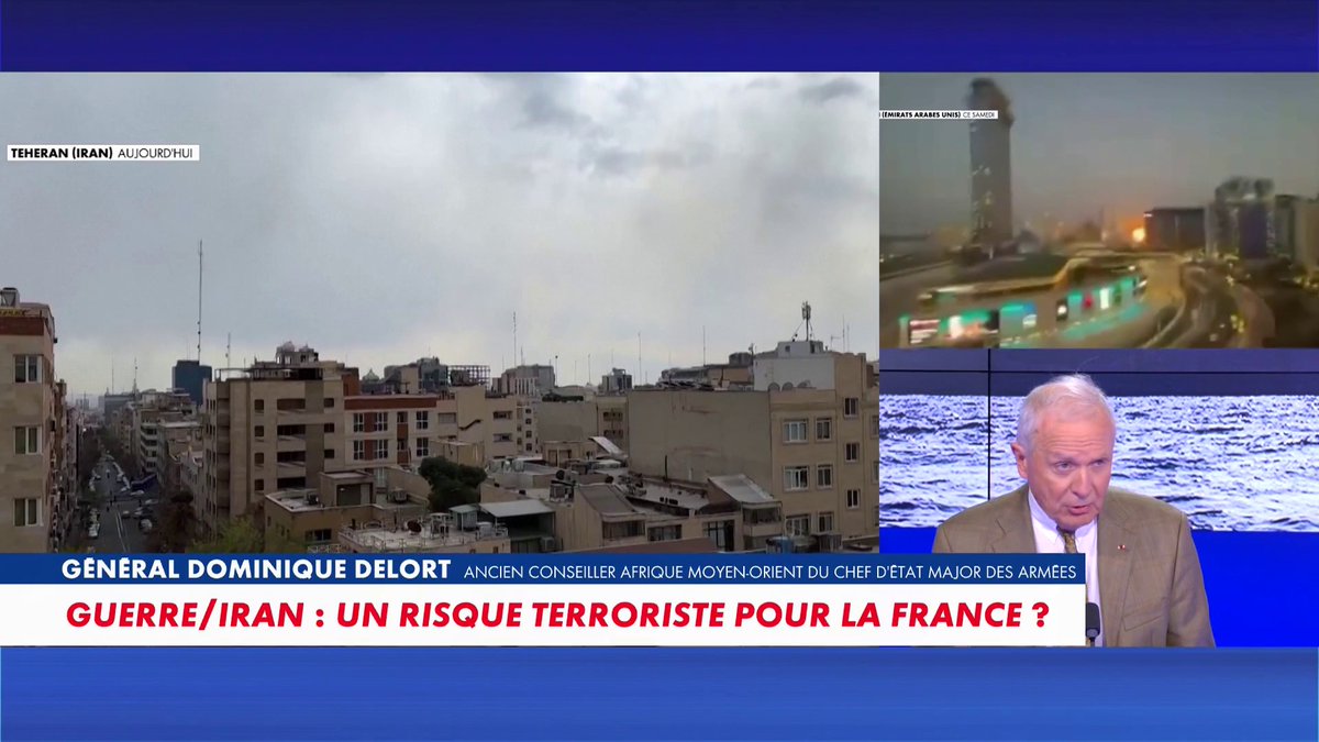 Le général Dominique Delort estime : «Les Américains et les Israéliens ont touché le cœur d'un essaim de frelons. Les frelons partent, partout», dans #100Politique Toute l'info est à retrouver sur