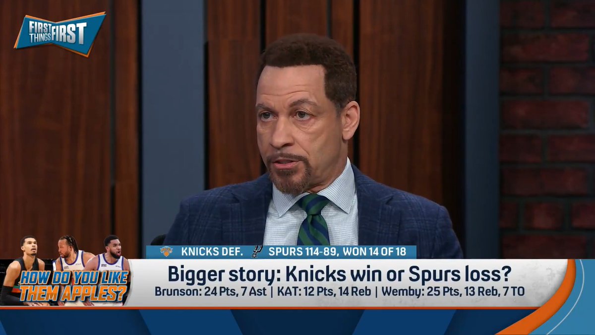 “The Knicks bolstered my belief in their chances to get to the Finals.” Chris Broussard says the bigger story last night was NYK’s win: