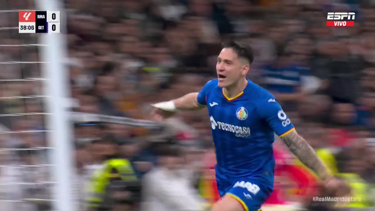 🤯🇺🇾 QUÉ GOLAZO DE MARTÍN SATRIANO PARA EL 1-0 DE GETAFE EN EL BERNABÉU.
