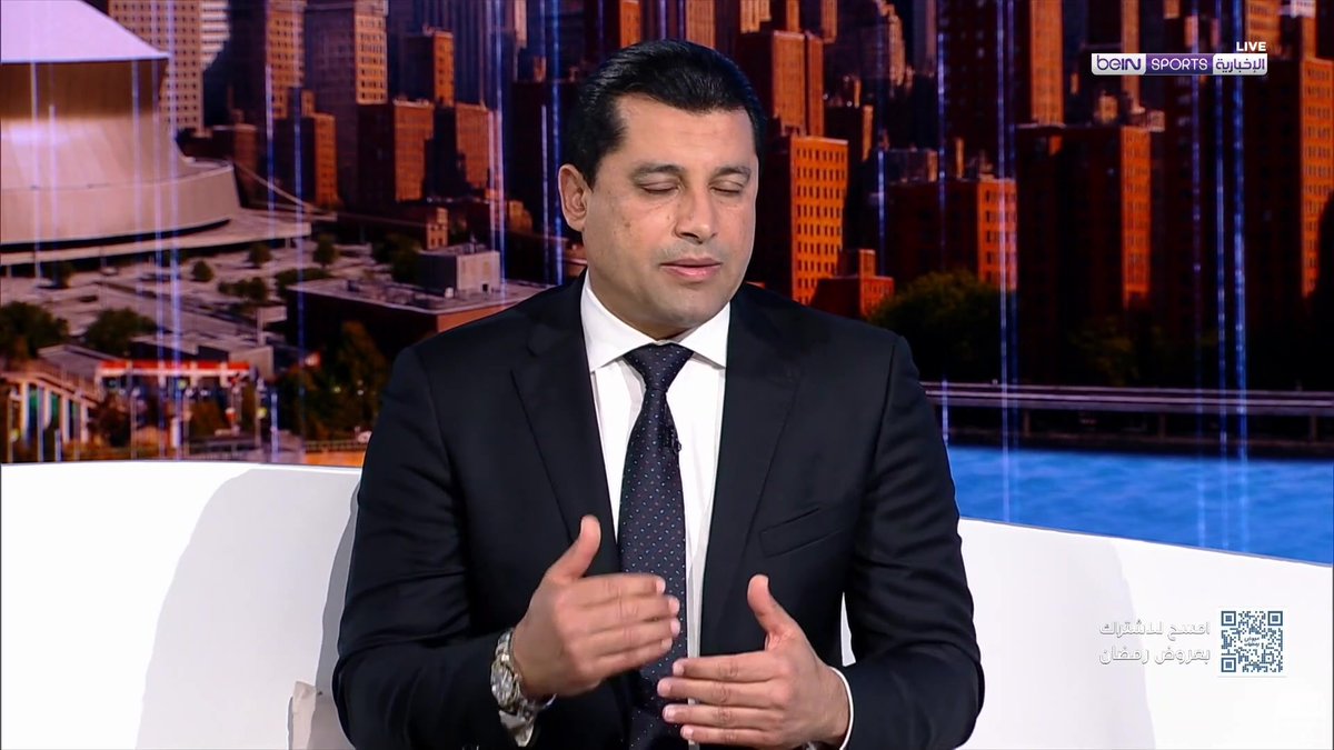 🎙️ هيثم فاروق: “أتمنى كل التوفيق للعراق في الملحق المؤهل إلى كأس العالم FIFA 2026، وأن تنضم للدول العربية المتأهلة” 🇮🇶⚽✨ أمل جديد وإصرار على كتابة فصل تاريخي للكرة العربية في المونديال القادم 🔥 #كأس_العالم2026 #100يوم_على_الانطلاق #WorldCup2026 | #beINSHOW | #beINSTUDIO
