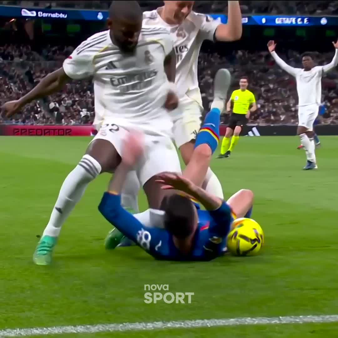 Rüdiger v zápase proti Getafe. #NovaSport | #LALIGAEASPORTS