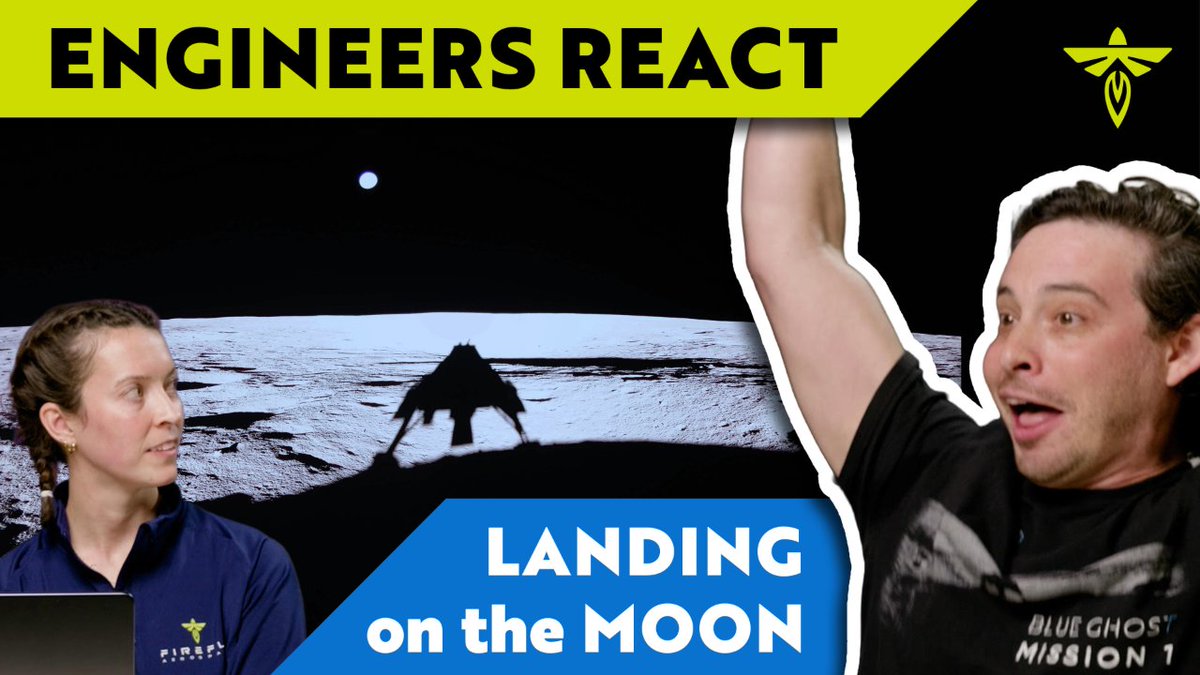 Happy landiversary! Watch our team of Ghost Riders react to Blue Ghost landing on the Moon.