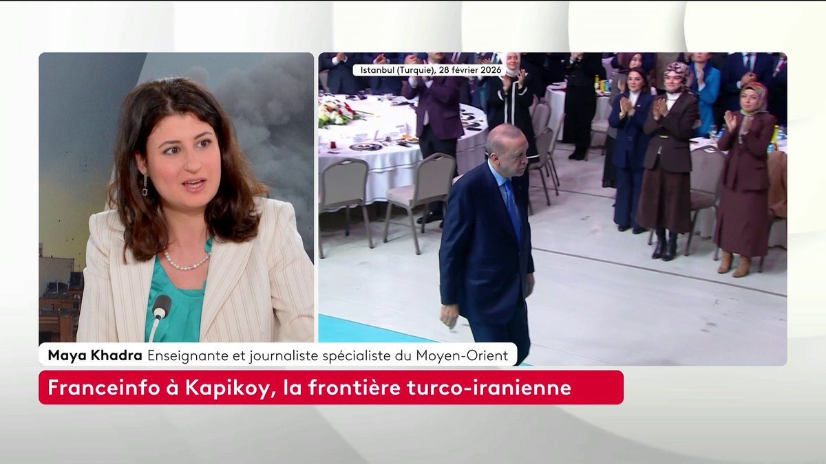 🔴 🗣️ "Erdoğan et la République islamique d'Iran s'inscrivent dans une idéologie commune, c'est celle des Frères musulmans", précise la journaliste spécialiste du Moyen-Orient Maya Khadra (PdV). Le président turc s'est dit "attristé" par la mort d'Ali Khamenei. #SurLeTerrain #Canal16