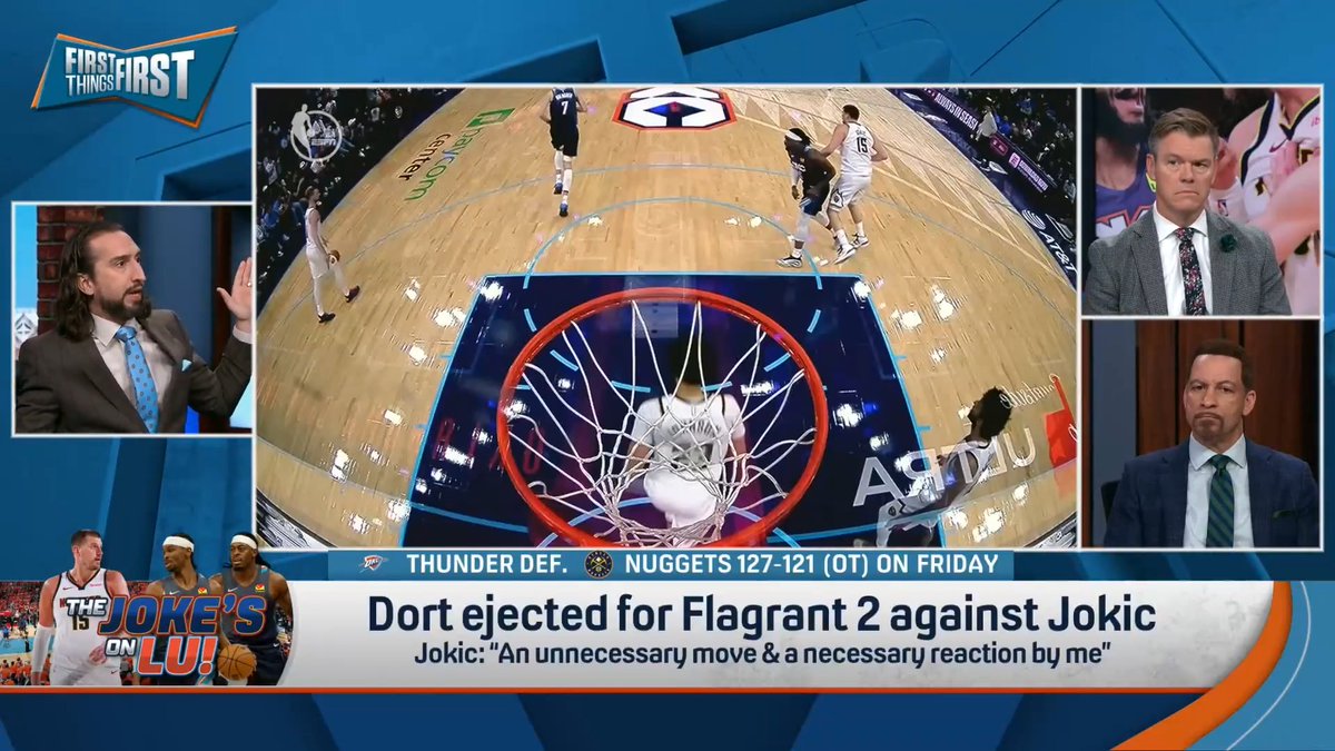 “The Thunder get away with a lot…I think this moment will change how they’re officiated, particularly that player. I think it will have a tangible, legitimate impact on their ability to repeat as champions.” nick wright says the spotlight is on Lu Dort 👀
