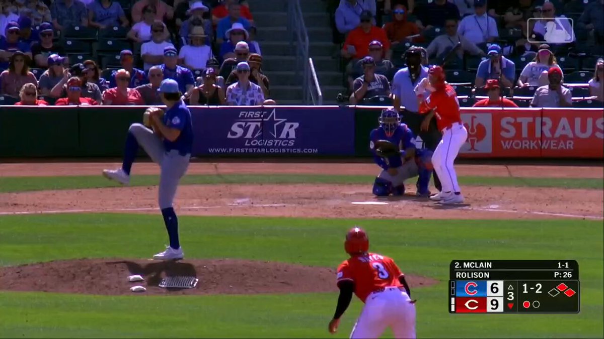 Matt McLain so far this spring: .571 BA 3 HR 9 RBI 1.911 OPS