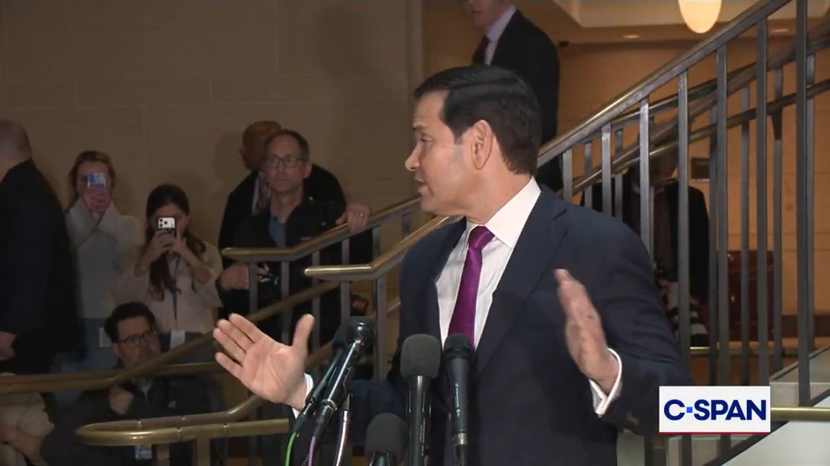 Q: "Do you anticipate putting boots on the ground?" 🇺🇸🇮🇷 Sec. Rubio: "We believe the objective that we have set for this mission…can be achieved without ground forces…but obviously, Trump has those options. He's never going to rule out anything."